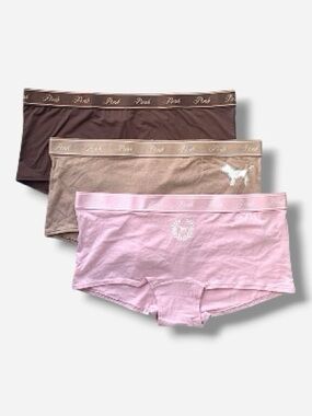 🌸New🌸 3pk Victoria’s Secret boyshort panty lot L new